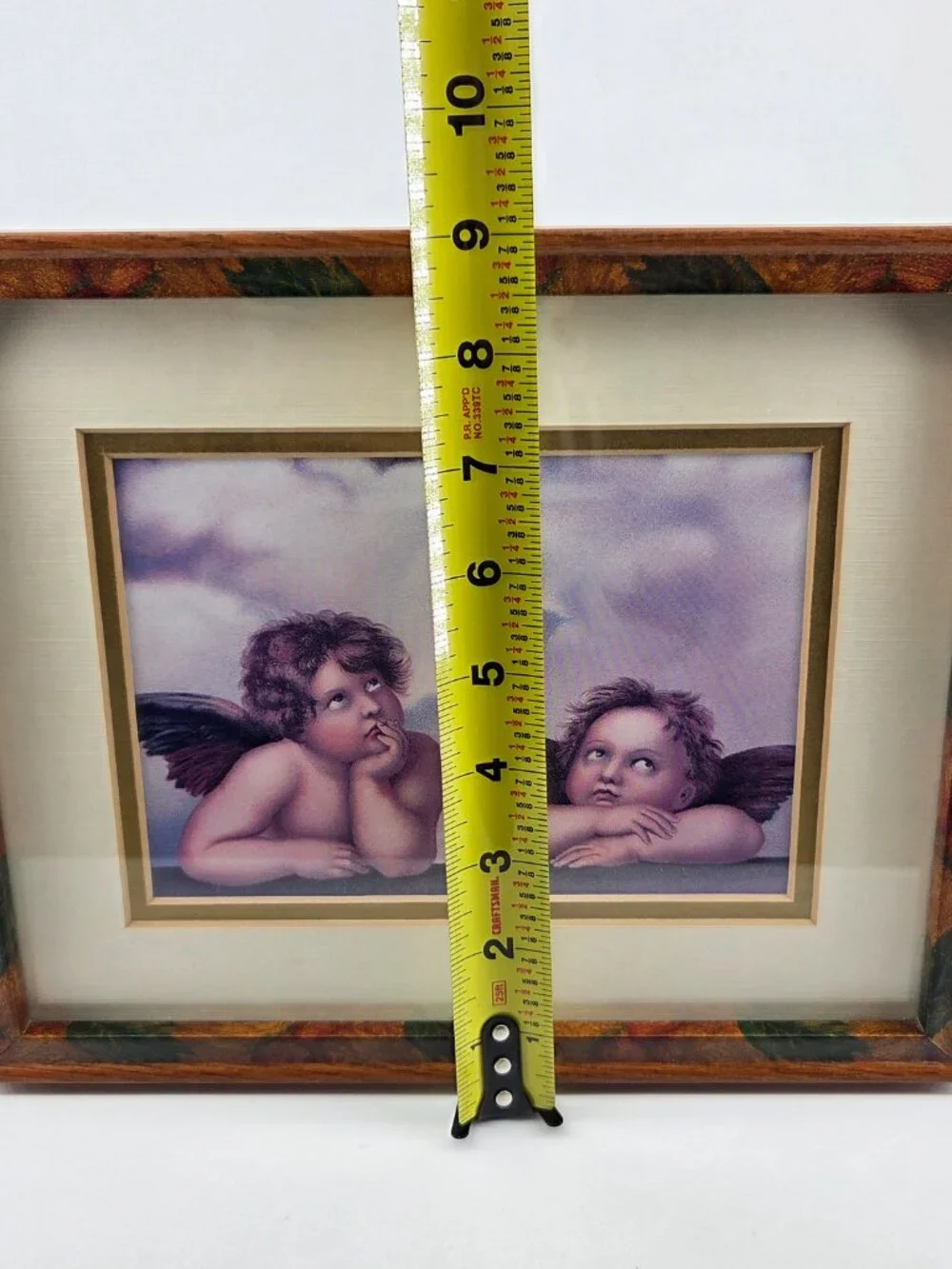 Framed Raphael Cherubs Renaissance Vintage Print Floral Wood Frame Art 👼✨